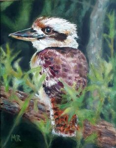 Kookaburra 11×14 inches oil on canvas